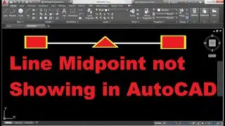 AutCAD Line Midpoint not Showing II AutoCAD Tutorial -23