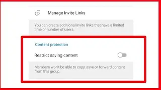 Telegram | Restrict Saving Contact kya hai