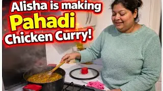Alisha cooked Pahadi Style chicken 🍗 🥰 did it turn out good ??? 