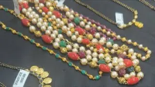 92.5 Silver Jewellery with 22k Gold Coating Ramala Collections,Customized beads collection live