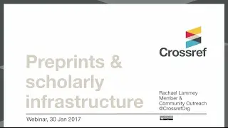 Preprints & scholarly infrastructure