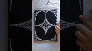 einfache Fadenkunst Dekoration/simple Stringart Decoration