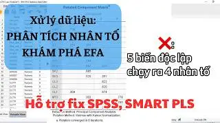 [IUH] CÁCH SỬA DỮ LIỆU (data): Phân Tích Nhân Tố Khám Phá EFA