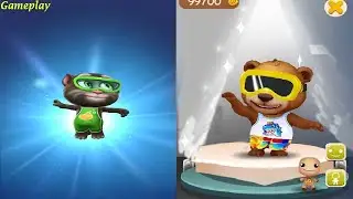 My Talking Tom 2  VS BB Talking Bear  Android iOS Gameplay HD