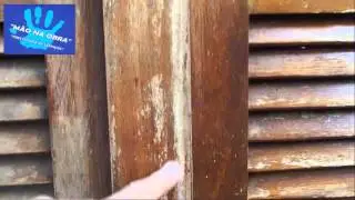 como pintar janelas e portas PINTURA EM VERNIZ