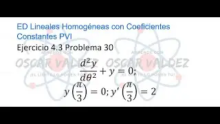 Ejercicios 4.3 Problema 30 Dennis G. ZILL ED Lineales Homogéneas Coeficientes Constantes PVI