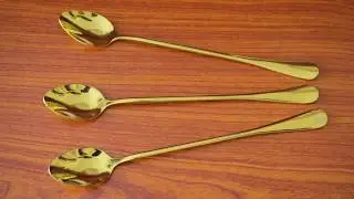 Gold Plated Spoons Unboxing and Review
