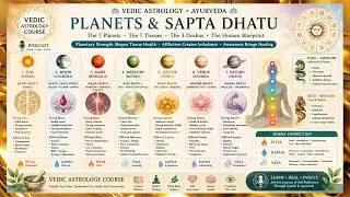 Ayurveda + Vedic Astrology: Planetary Rulership of the Human Body (Sapta Dhatu)