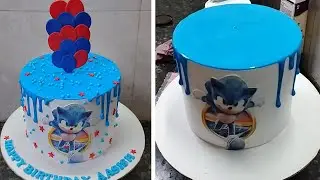 2Kg Vanilla Photo Cake |Photo Cake Design |Sonic Photo Cake |Simple Sonic Photo Birthday Cake