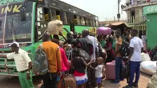 BUS PARKS FLOODED, RUSH HOUR FOR CHRISMASS, TRANSPORT FARES DOUBLE