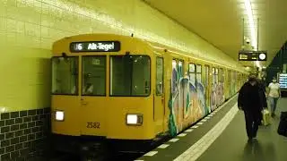 U-Bahn Berlin || Ausfahrt eines Schaltwerker F-Zug in Tempelhof (16.07.2020)
