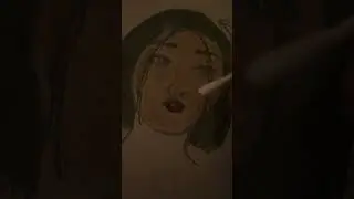 Painting with makeup in the dark🫣&hellip; #drawing #makeup #fyp #fail ? #Auraholic