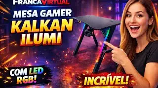Mesa Gamer Kalkan Illumi RGB: Montando a mesa que muda totalmente um setup gamer!