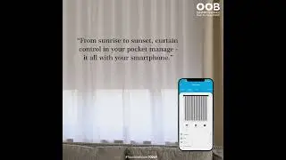 Curtain Control: Experience Effortless Operation with the #oobsmarthome  App! | #viral #shortsvideo