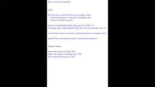 Currency Converter (Python) [datasciencecookie.com]