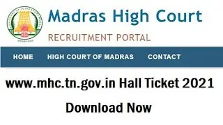 HOW TO DOWNLOAD MADRAS HIGH COURT HALL TICKET WITH IN A MINUTES ✌️💯🤪