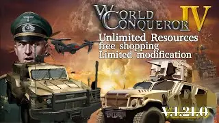 Play the game World Conqueror 4 Mod |unlimited resources|free shopping|V.1.21.0|part 1