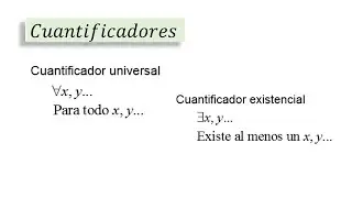 Cuantificadores lógicos universal y existencial