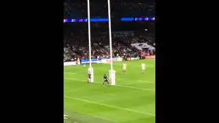 Dan Biggar's winning kick against England on the 26th of September 2015 (worldcup)