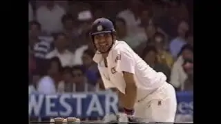 Sachin tendulkar facing Glenn Mcgrath for the first time in Sharjah 1994
