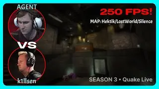 AGENT vs k1llsen | 250FPS Quake Season 3 | BO3 | Quake Live