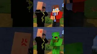 JJ vs Mikey / Good deeds vs Bad deeds - MAIZEN Minecraft Animation #shorts