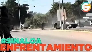 Enfrentamiento entre Marinos y Grupo Armado en Aguaruto  #Sinaloa