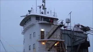 Ship JOH D. LEITCH downbound departing Lock 4W, Welland Canal 2023