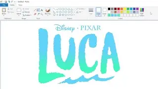 How to draw the Luca logo using MS Paint | How to draw on your computer