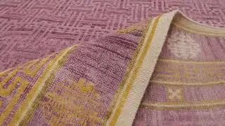 Rug & Kilim&rsquo;s Samarkand-Inspired Rug in Purple with Classic Geometric Patterns -34928