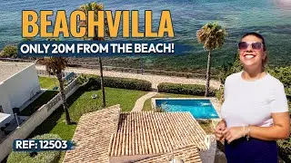 Traditional Beachfront Villa with Sea Views in Punta Prima | Rare Opportunity by the Sea!