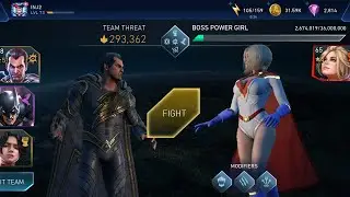 Boss POWER GIRL 🔥 Solo Raid Event Fights ☠️ InJustice 2 Mobile Gameplay