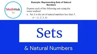 Sets and Natural Numbers | Elements, Roster and Rule Method | Set Theory Simplified