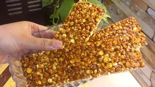 Chana Dal Gur Caremal Chikki||Sweet and Delicious Recipe By Ruby||#viralvideo #recipe