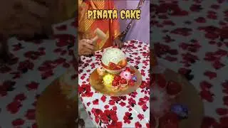 Pinata cake live cut cake video Pinata cake with hammer