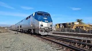 Amtrak California Zeypher train 5 near Cordelia st. 1/14/24