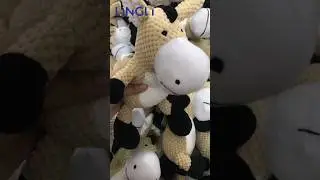Donkey cute animal design squeaky plush dog toy, teeth-cleaning and durable for chewing.