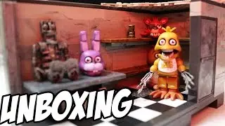 Five Nights at Freddy's: BACKSTAGE AND ENDOSKELETON CONSTRUCTION SET! UNBOXING/REVIEW!