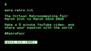 The Virtual Retrocomputing Fair