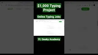 Online typing jobs | $1000 typing project | Upwork | Easy typing jobs | Typing jobs in Pakistan