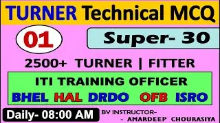 cti/Iti mcq turner,Fitter,Machinist technical mcq for drdo | isro | dmrc | sail | mppgcl |