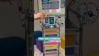 FREE Table Numbers and Cart Labels 🏷