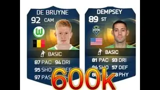 600k I FT tots De Bruyne, tots Dempsey I FIFA 15 squad builder