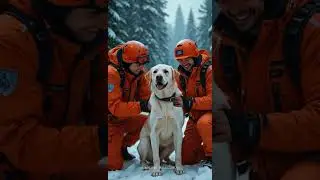 Rescue Dog Saved by Heated Stones in the Snow #wildlife #animalrescue #ai #animals #rescueefforts