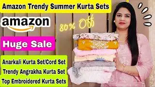 Amazon Trendy Summer Partywear Kurta Sets Haul,Embroidered,Anarkali,Cord Set,Rajni Style Tips#amazon