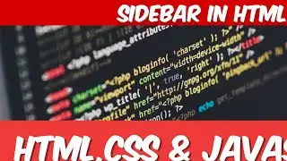 How to Create a Mobile Responsive Side Bar with HTML, CSS, & JavaScript