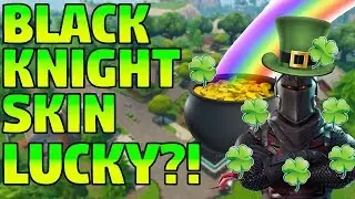 BLACK KNIGHT Skin Gives Luck ADVANTAGE in FORTNITE?!!!