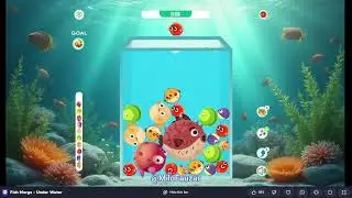 Makin seru guys main FISH MERGE.. #gameplay 