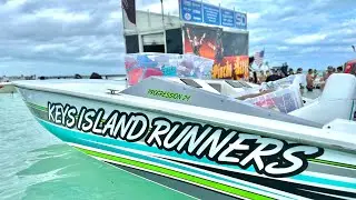 @keysislandrunners 2025 Winter Fun Run sandbar walk thru
