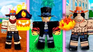 Dominé la Fruta FUEGO en TODOS los Juegos de Roblox One Piece!